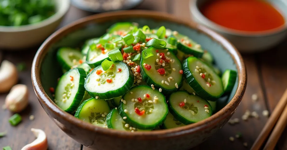 Spicy Korean Cucumber Salad