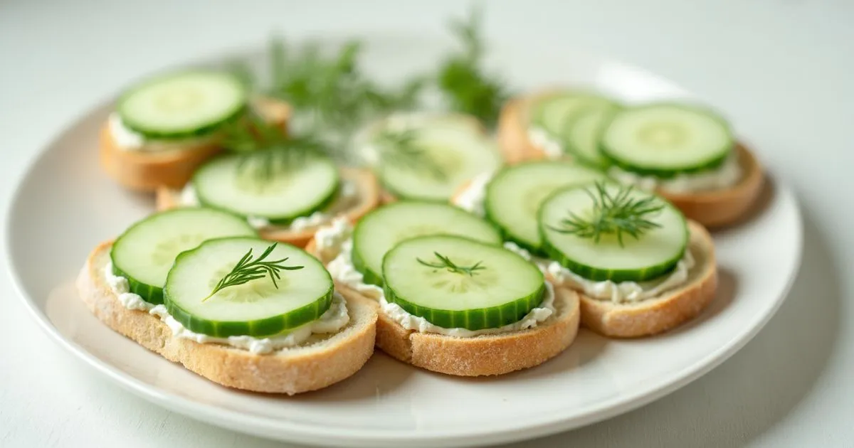 Savory Cucumber Sandwiches