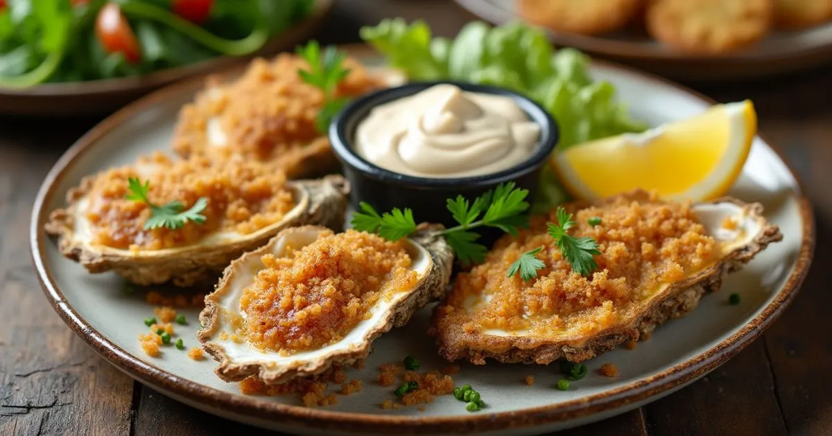 rispy Oven-Baked Oysters